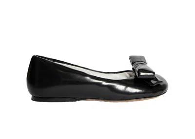 Pre-owned Loewe Women's  Puffy Ballerinas Flats Lambskin Sneakers In Black