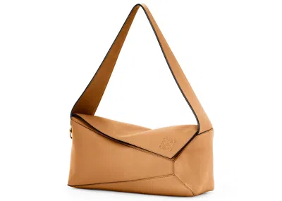 Pre-owned Loewe Women's  Puzzle Hobo Bag In Nappa Calfskin In Warm Desert