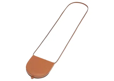 Pre-owned Loewe Women's  Small Heel Pouch Shopper Bag In Tan In Brown