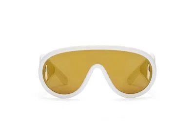 Pre-owned Loewe Women's  Wave Mask Sunglasses In Ivory (g000487x01 2110)