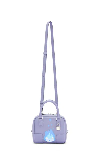 Pre-owned Loewe Women's  X Howls Calcifer Amazona 16 Bag In Nappa Calfskin In Blueberry