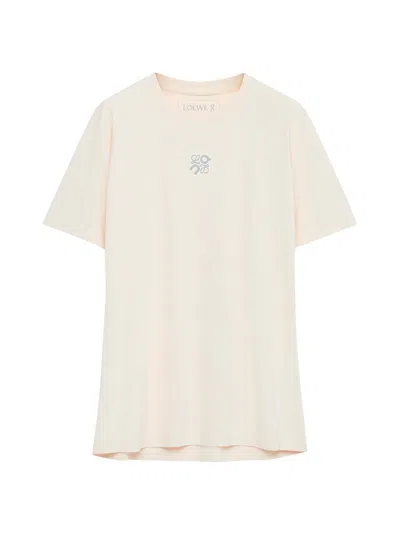 Loewe Women's  X On Active Short-sleeve T-shirt In White