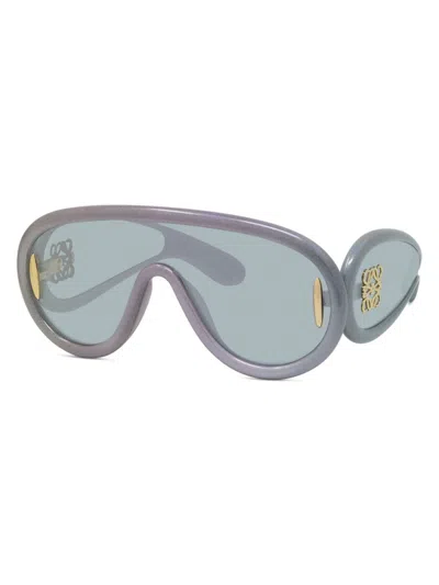 Loewe Women's  X Paula's Ibiza 141mm Mask Sunglasses In Gray