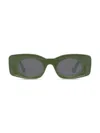 Loewe Women's  X Paula's Ibiza 49mm Rectangular Sunglasses In Green