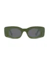 Loewe Women's  X Paula's Ibiza 49mm Rectangular Sunglasses In Shiny Dark