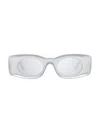 Loewe Paula's Ibiza Rectangle Sunglasses, 49mm In Silver
