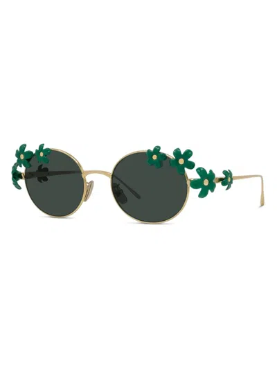 Loewe Women's  X Paula's Ibiza 51mm Round Sunglasses In Gold