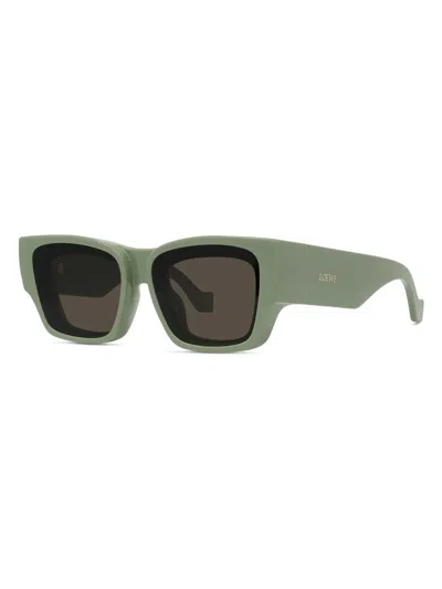 Loewe Women's  X Paula's Ibiza 56mm Square Sunglasses In Green