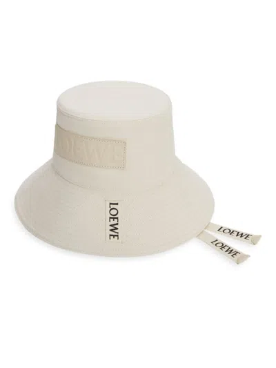 Loewe Women's  X Paula's Ibiza Canvas Fisherman Hat In White