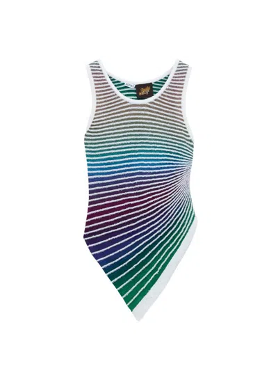 Loewe Women's  X Paula's Ibiza Gradient Stripe Cotton-blend Tank In Multi