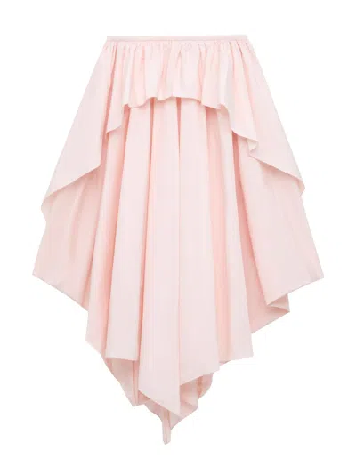 Loewe Women's  X Paula's Ibiza Handkerchief Cotton Skirt In Pink