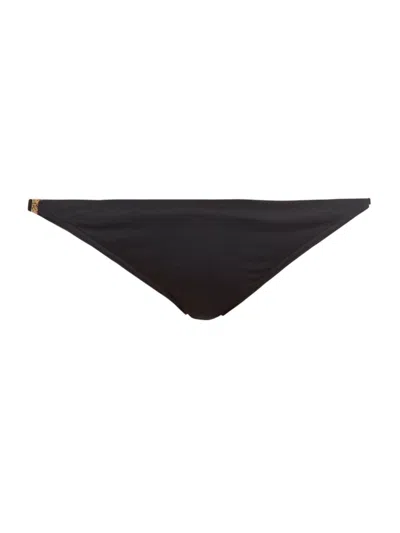 Loewe Women's  X Paula's Ibiza Low-rise Logo Bikini Bottom In Black