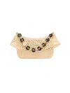 Loewe Medium Ola Bag In Raffia For Woman In Brown