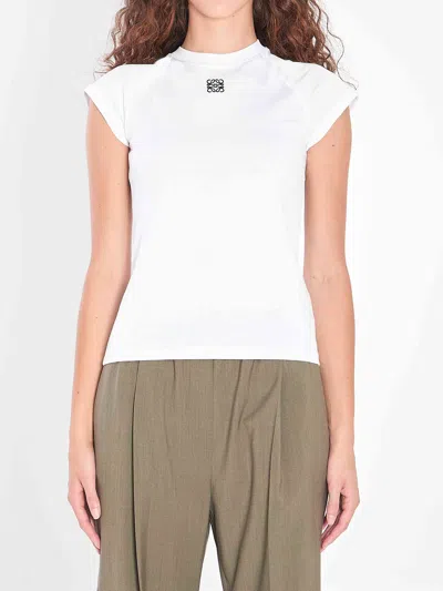 Loewe Women Logo T-shirt In White