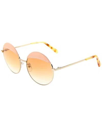 Loewe Round-frame Sunglasses In Gold