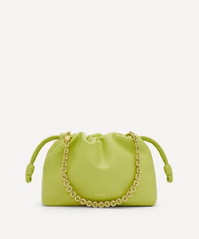 Loewe Women's Medium Anise Flamenco Leather Clutch Bag