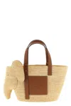 Loewe Medium 'elephant' Shopping Bag In White