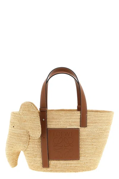 Loewe Women Medium 'elephant' Shopping Bag In White
