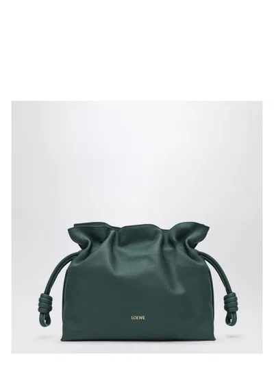 Loewe Women's Medium Flamenco Clutch Dark Green | A411fc1xbfle