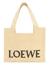 Loewe Women's Medium Font Tote Bag In Natural