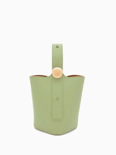 Loewe Women's Medium Pebble Bucket Bag In Lightpear