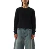 Loewe Women's Merino Wool Anagram Sweater In Black