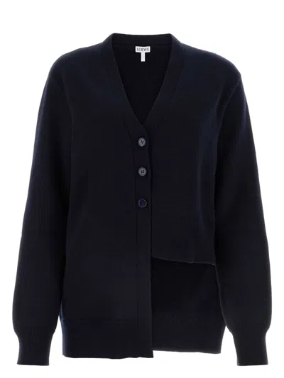 LOEWE WOMEN'S MIDNIGHT CASHMERE CARDIGAN