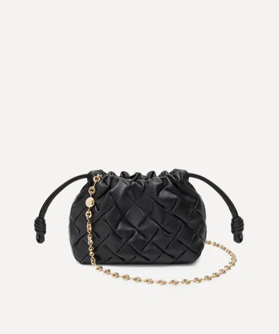 Loewe Women's Mini Flamenco Clutch Bag In Black