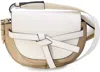 Loewe Gate Dual Mini Leather Shoulder Bag In White