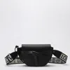 Loewe Gate Dual Mini Leather And Jacquard Shoulder Bag In Black