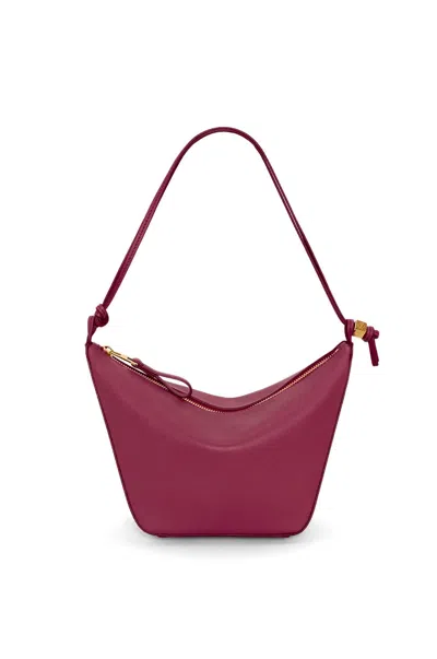 Loewe Hammock Mini Hobo Bag In Crimson