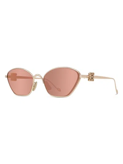 LOEWE WOMEN'S MIRRORED ANAGRAM 57MM CAT-EYE SUNGLASSES
