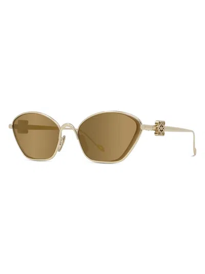 LOEWE WOMEN'S MIRRORED ANAGRAM 57MM CAT-EYE SUNGLASSES