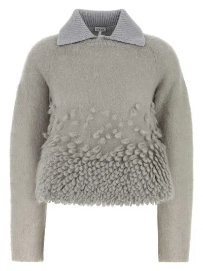 LOEWE WOMEN'S MOHAIR BLEND POLO SHIRT