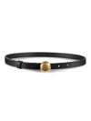 Loewe Ceinture En Cuir De Veau Lisse Pebble In Neutral