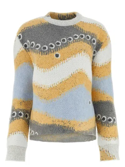 LOEWE WOMEN'S MULTICOLOR STRETCH WOOL BLEND SWEATER | SIZE XS | S359Y14KEG COLOR MULTICOLOR