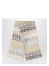Loewe Multicolored Anagram Scarf In Wool Blend Women In Multicolor