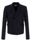 Loewe Women's Navy Wool Blazer