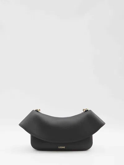 Loewe Ola Bag Medium Black In Leather Women