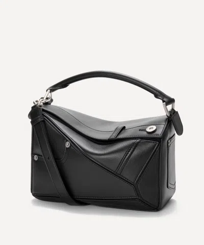 Loewe Women's Panta Small Puzzle Shoulder Bag In Black