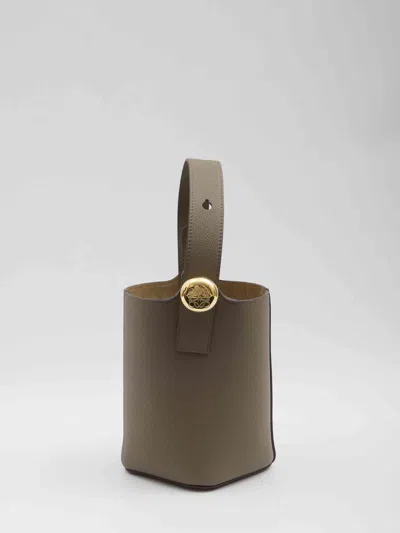 Loewe Women Pebble Bucket Mini Bag In Brown
