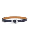 Loewe Women's Pebble Leather Belt In Blue