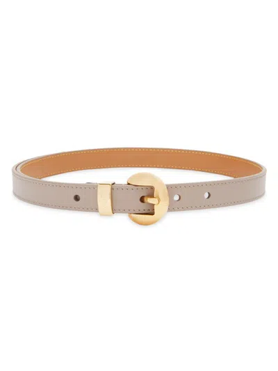 Loewe Women's Pebble Leather Belt In Pink