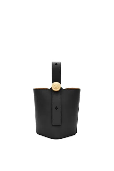 Loewe Women's Mini Pebble Bucket In Black