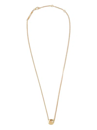 Loewe Women Pebble Silver Necklace In Gold
