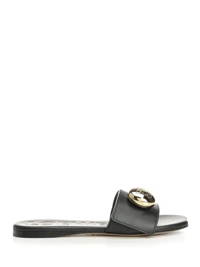 Loewe Women "pebble" Slide In Black