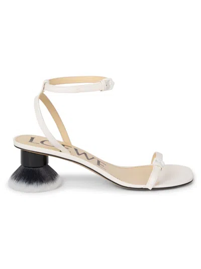 Loewe Petal Brush Sandal 45 In Multicolor