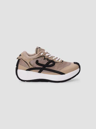 Loewe Pogo Mesh-trimmed Sneakers In Neutral