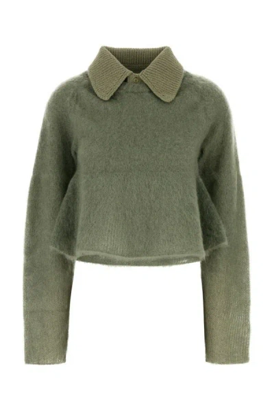 Loewe Mohair Polo Sweater Sweater, Cardigans Green