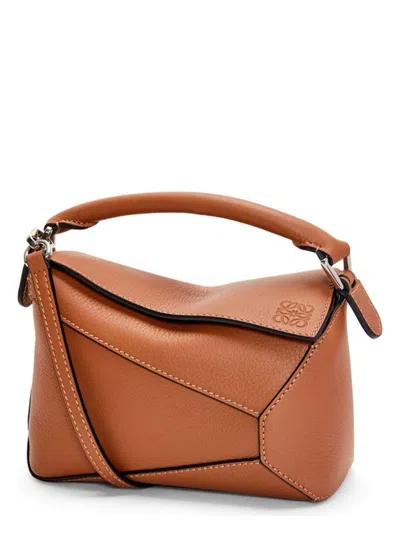 Loewe Women's Puzzle Edge Mini Bag In Tan